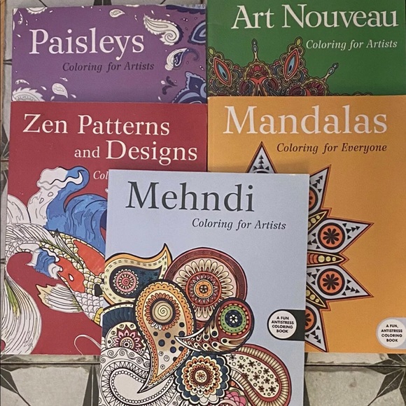 Mandalas Other - ADULT ~ COLORING BOOKS~ASSORTED ~L OT OF 5 ~S KYHORSE PUPLISHING …
